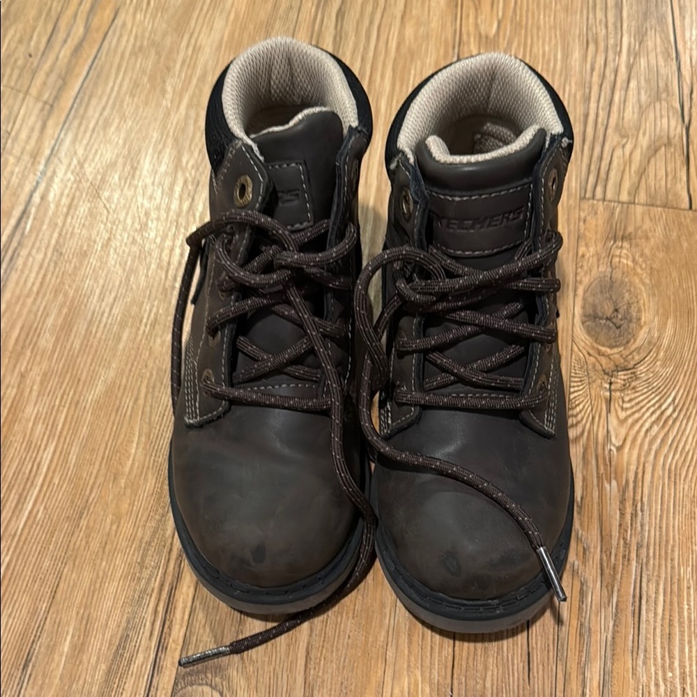 Skechers Kids Dark Brown Boots